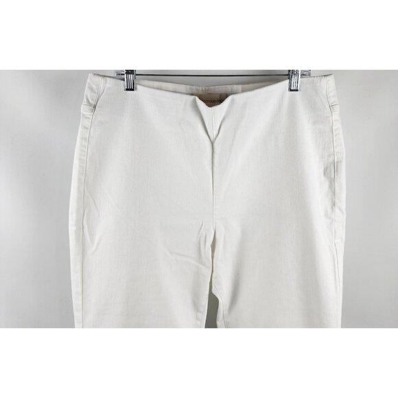 Soft Surroundings Jeans Womens XL White Pull on Bootcut Ultimate Denim NWT - Picture 3 of 12